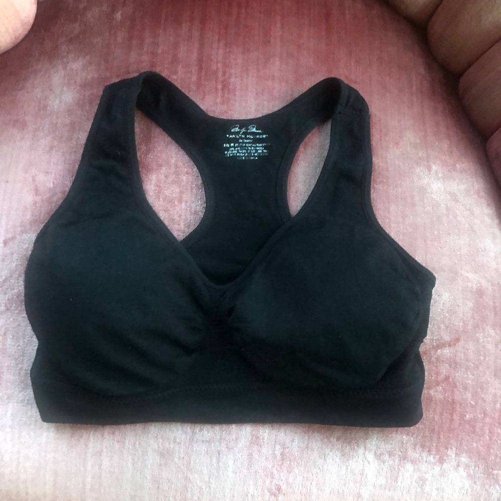 - Marilyn Monroe Racer Back Sports Bra Black with removable pads, siz…